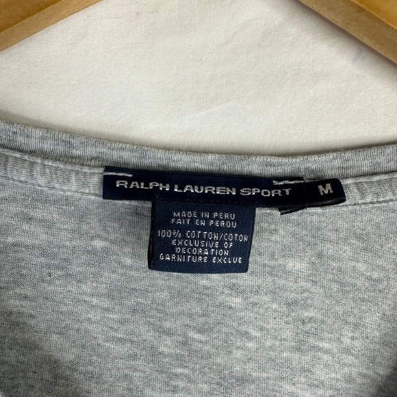 Ralph Lauren Sport Gray V Neck Shirt Size Medium‎ - Picture 4 of 5